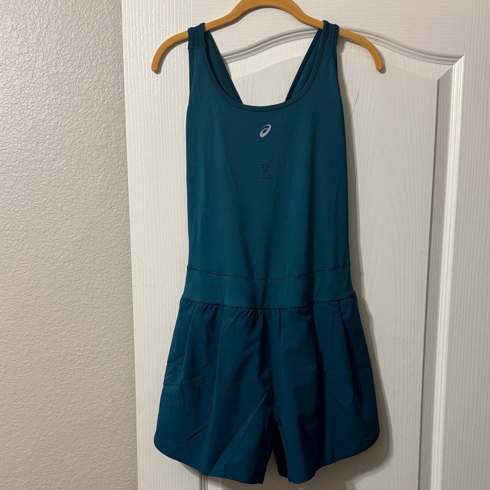 Asics Teal Womens XL Athletic Romper Jumpsuit NWT